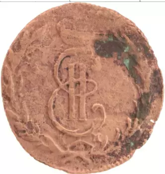 Монета копейка Екатерины 2 Медь КМ