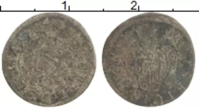 Монета крейцер Монфорта 1714 года Серебро Антон