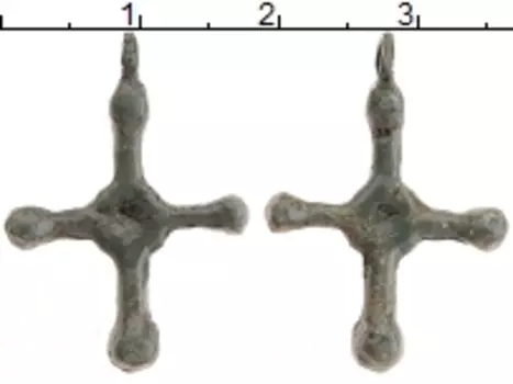 Монета Крест Херсонеса Бронза Крещение Руси (Х в