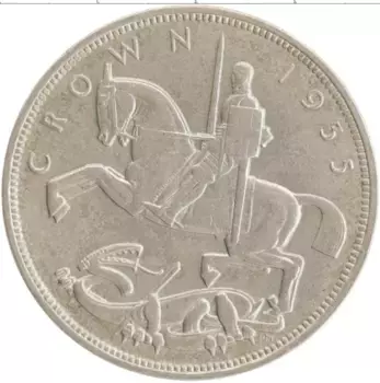 Монета крона Англии 1935 года Серебро Георг V
