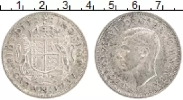 Монета крона Англии 1937 года Серебро Георг VI