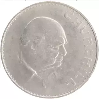 Монета крона Англии 1965 года Медно-никель Уинстон Черчилль