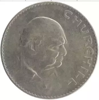 Монета крона Англии 1965 года Медно-никель Уинстон Черчилль