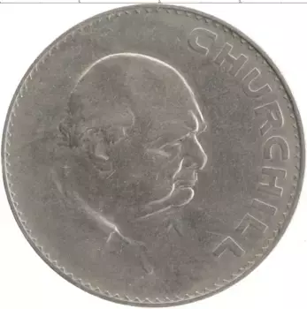 Монета крона Англии 1965 года Медно-никель Уинстон Черчилль