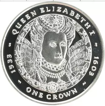 Монета крона Фолклендских островов 2007 года Серебро Елизавета II