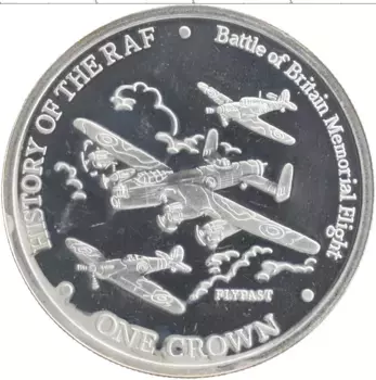 Монета крона Гибралтара 2008 года Серебро Битва за Британию