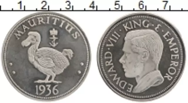 Монета крона Маврикия 1936 года Медно-никель UNUSUAL
