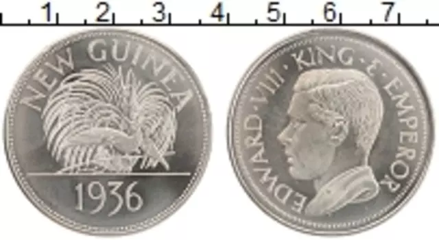 Монета крона Новой Гвинеи 1936 года Медно-никель UNUSUAL