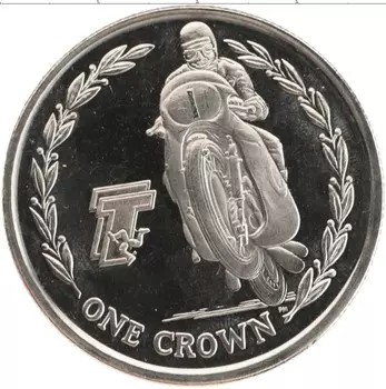 Монета крона Острова Мэн 2005 года Медно-никель Елизавета II