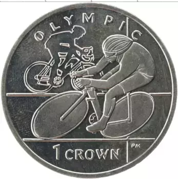 Монета крона Острова Мэн 2012 года Медно-никель Елизавета II