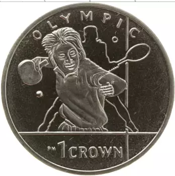 Монета крона Острова Мэн 2012 года Медно-никель Теннис