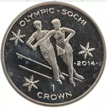 Монета крона Острова Мэн 2013 года Медно-никель Елизавета II