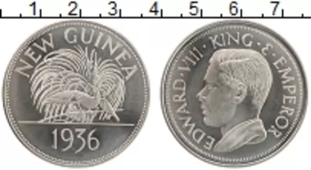Монета крона Папуа-Новой Гвинеи 1936 года Медно-никель UNUSUAL