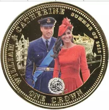 Монета крона Тристан-да-Куньи 2013 года Медно-никель Цифровая печать