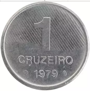 Монета крузейро Бразилии 1979 года Медно-никель