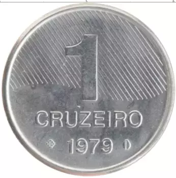 Монета крузейро Бразилии 1979 года Медно-никель