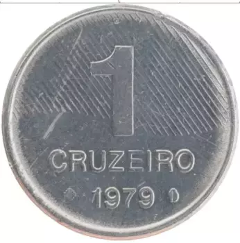 Монета крузейро Бразилии 1979 года Сталь