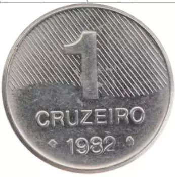 Монета крузейро Бразилии 1982 года Медно-никель