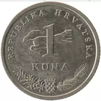 Монета куна Хорватии 2005 года Медно-никель