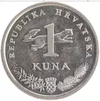 Монета куна Хорватии 2006 года Медно-никель