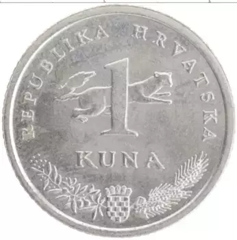 Монета куна Хорватии 2007 года Медно-никель