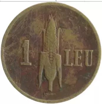 Монета лей Румынии 1939 года Бронза