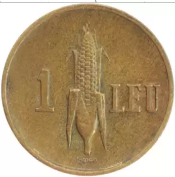Монета лей Румынии 1940 года Латунь