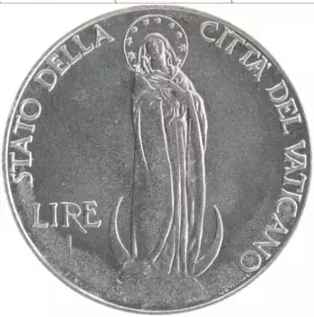 Монета лира Ватикана 1941 года Медно-никель Пий XII
