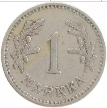 Монета марка Финляндии 1928 года Медно-никель