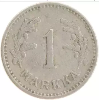 Монета марка Финляндии 1928 года Медно-никель