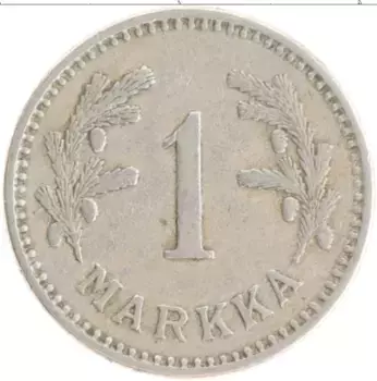 Монета марка Финляндии 1928 года Медно-никель