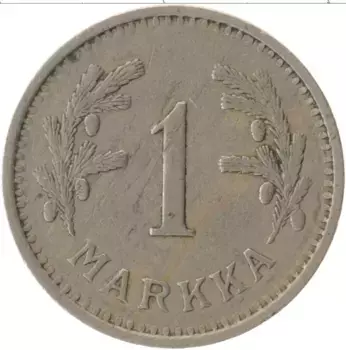 Монета марка Финляндии 1930 года Медно-никель
