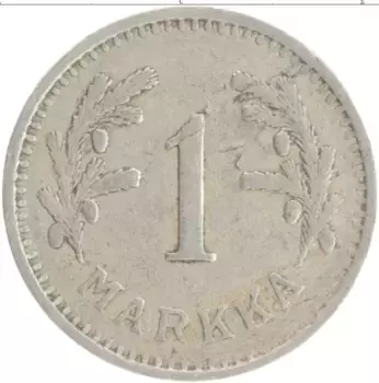 Монета марка Финляндии 1930 года Медно-никель