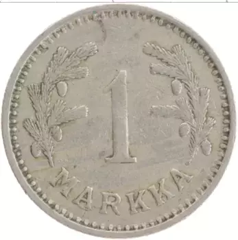 Монета марка Финляндии 1931 года Медно-никель Герб