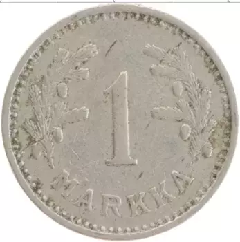 Монета марка Финляндии 1932 года Медно-никель Герб