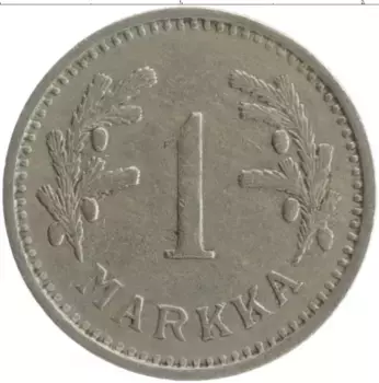 Монета марка Финляндии 1932 года Медно-никель