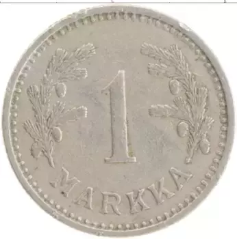 Монета марка Финляндии 1933 года Медно-никель