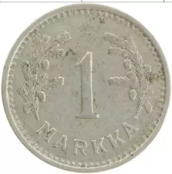 Монета марка Финляндии 1933 года Медно-никель
