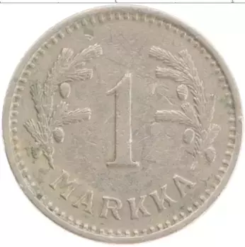 Монета марка Финляндии 1933 года Медно-никель