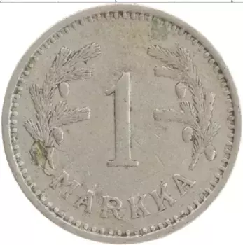 Монета марка Финляндии 1936 года Медно-никель Редкий год !