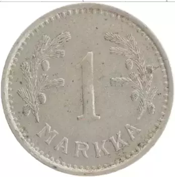 Монета марка Финляндии 1938 года Медно-никель Герб