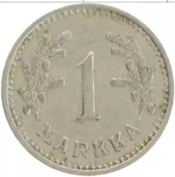 Монета марка Финляндии 1938 года Медно-никель