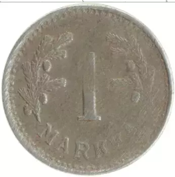 Монета марка Финляндии 1945 года Железо