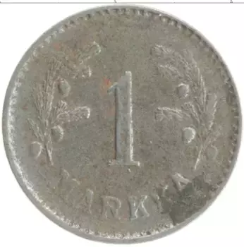 Монета марка Финляндии 1951 года Железо