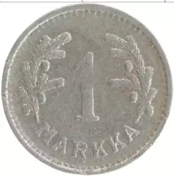 Монета марка Финляндии 1952 года Железо