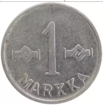 Монета марка Финляндии 1955 года Медно-никель