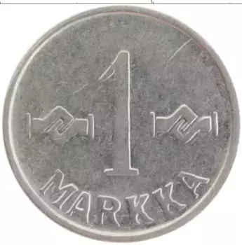 Монета марка Финляндии 1957 года Медно-никель