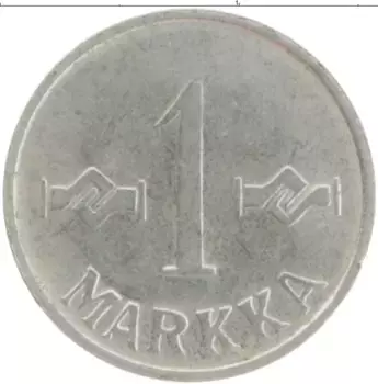 Монета марка Финляндии 1958 года Медно-никель