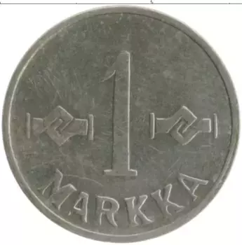 Монета марка Финляндии 1958 года Медно-никель