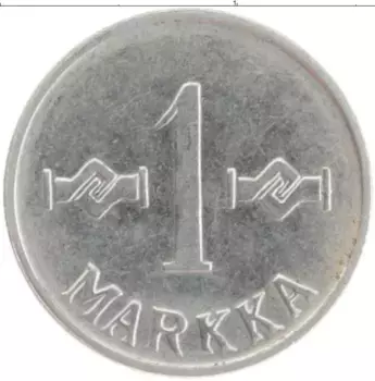 Монета марка Финляндии 1960 года Медно-никель